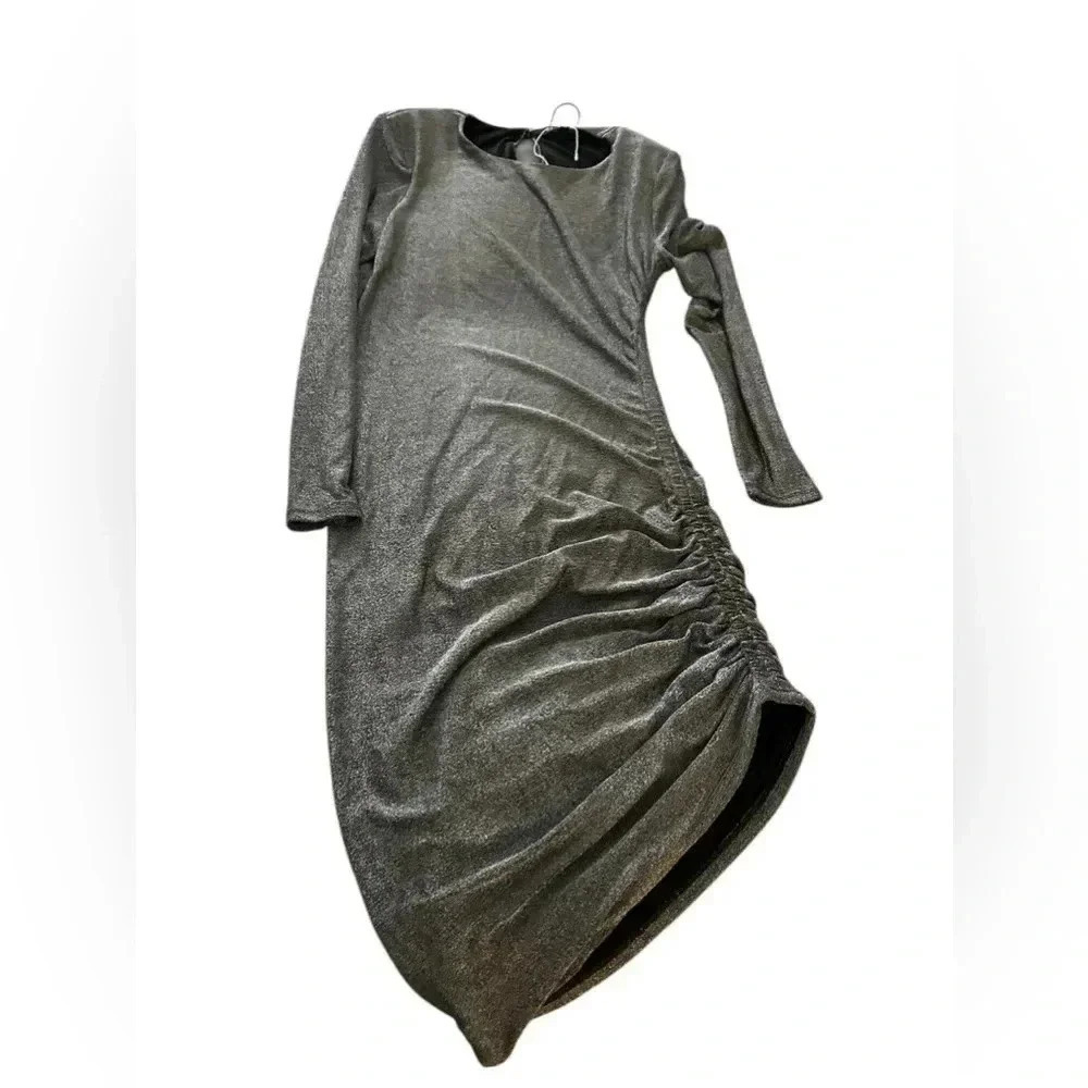 Nwot! Veronica Beard Cyrus Metallic Mini Dress - Picture 4 of 9